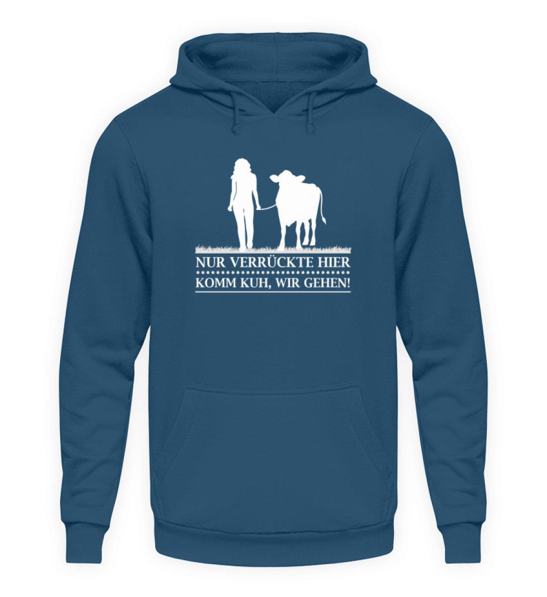 Komm Kuh wir gehen Frau · Unisex Kapuzenpullover Hoodie-Unisex Hoodie-Airforce Blue-S-Agrarstarz