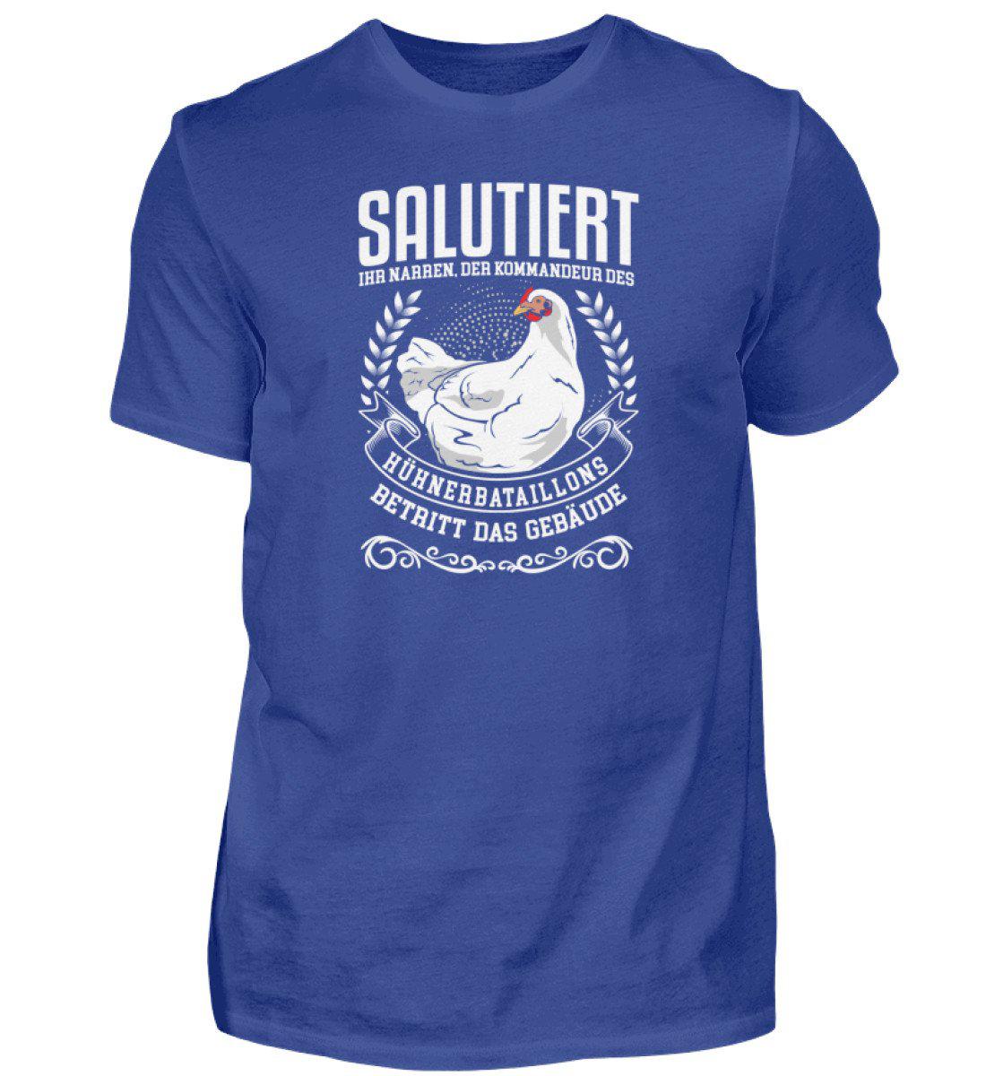 Kommandeur Hühnerbataillon · Herren T-Shirt-Herren Basic T-Shirt-Royal Blue-S-Agrarstarz