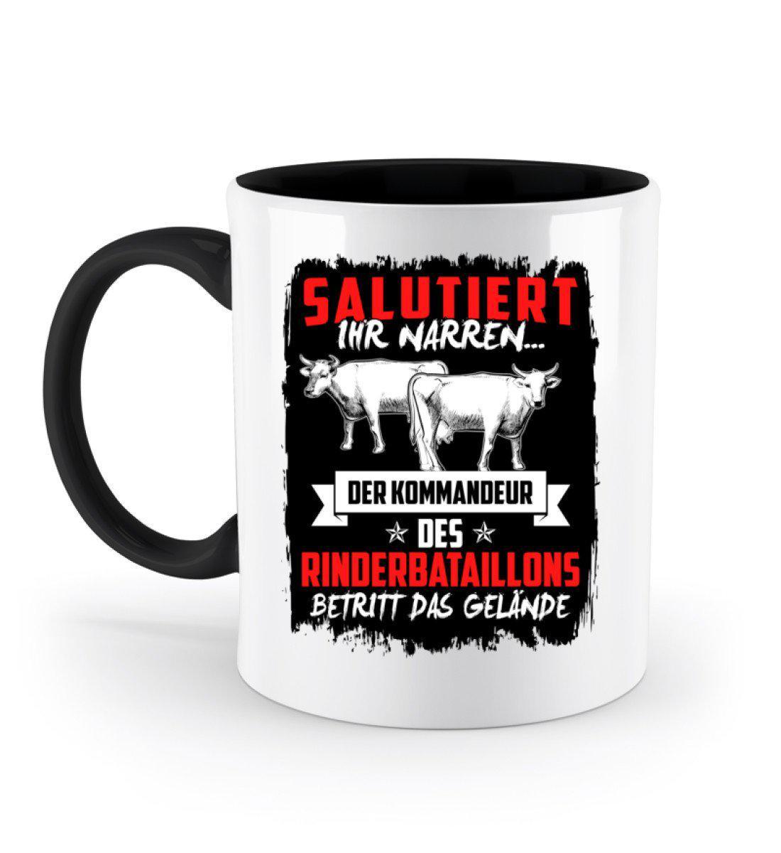 Kommandeur Rinderbataillon · Keramik Tasse zweifarbig-Keramik Tasse Zweifarbig-Black-330ml-Agrarstarz