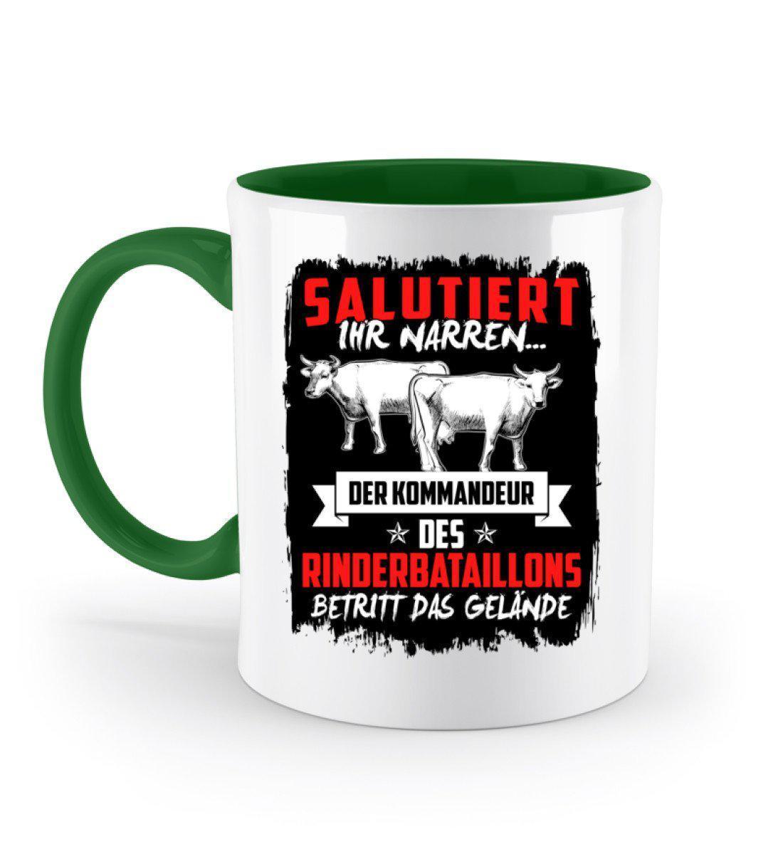 Kommandeur Rinderbataillon · Keramik Tasse zweifarbig-Keramik Tasse Zweifarbig-Irish Green-330ml-Agrarstarz