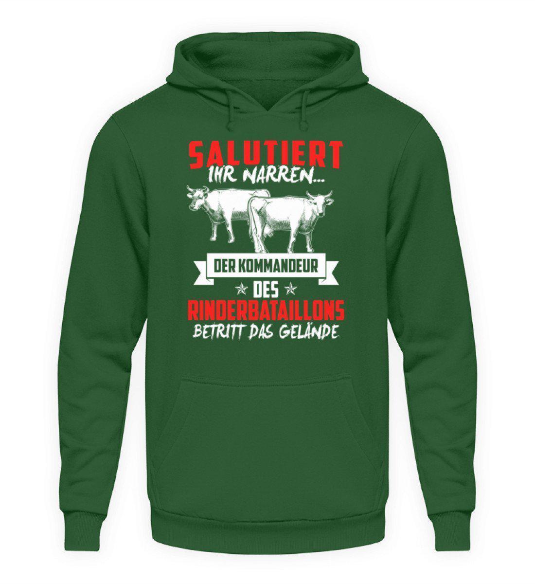 Kommandeur Rinderbataillon · Unisex Kapuzenpullover Hoodie-Unisex Hoodie-Bottle Green-L-Agrarstarz