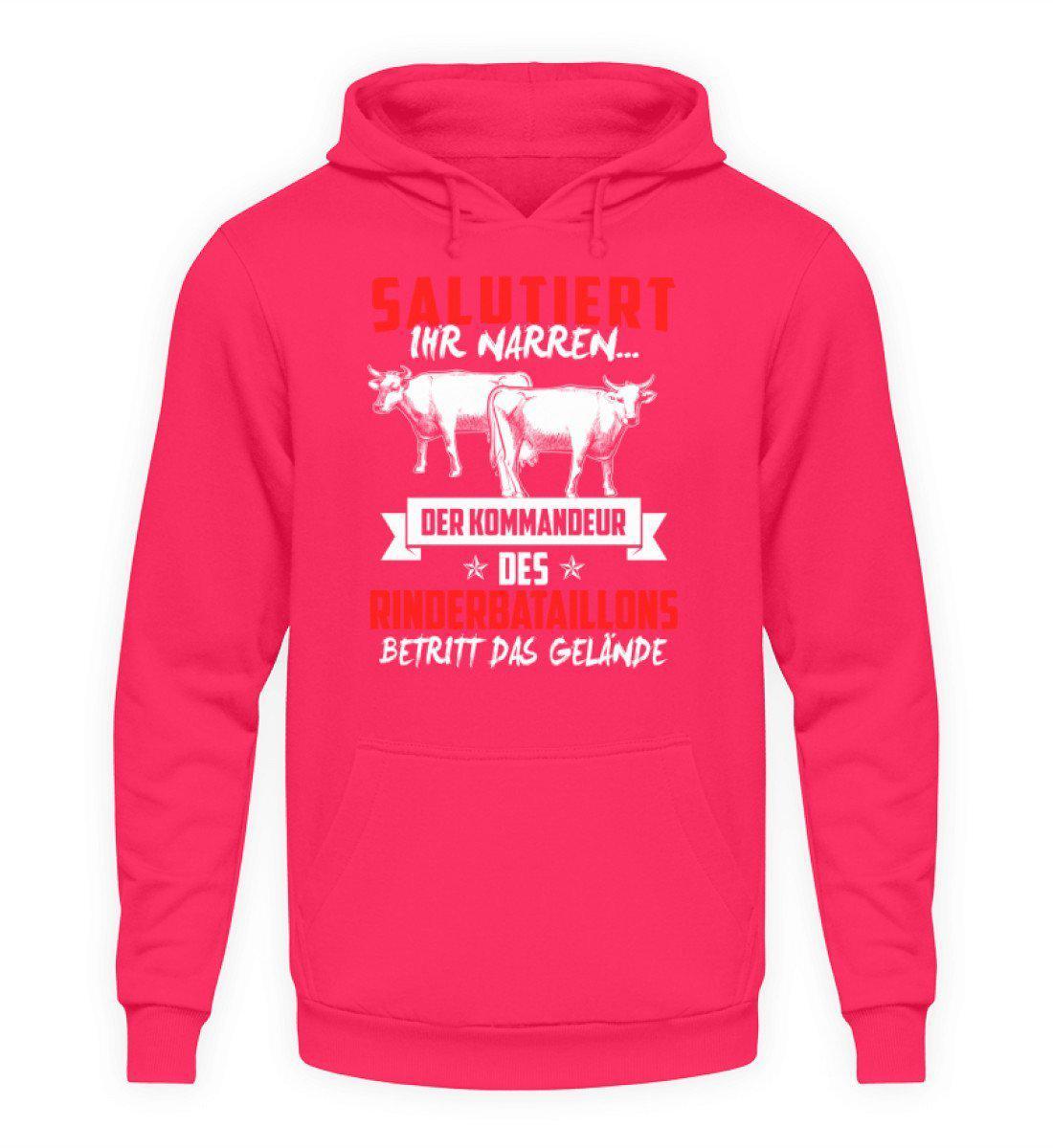 Kommandeur Rinderbataillon · Unisex Kapuzenpullover Hoodie-Unisex Hoodie-Hot Pink-L-Agrarstarz