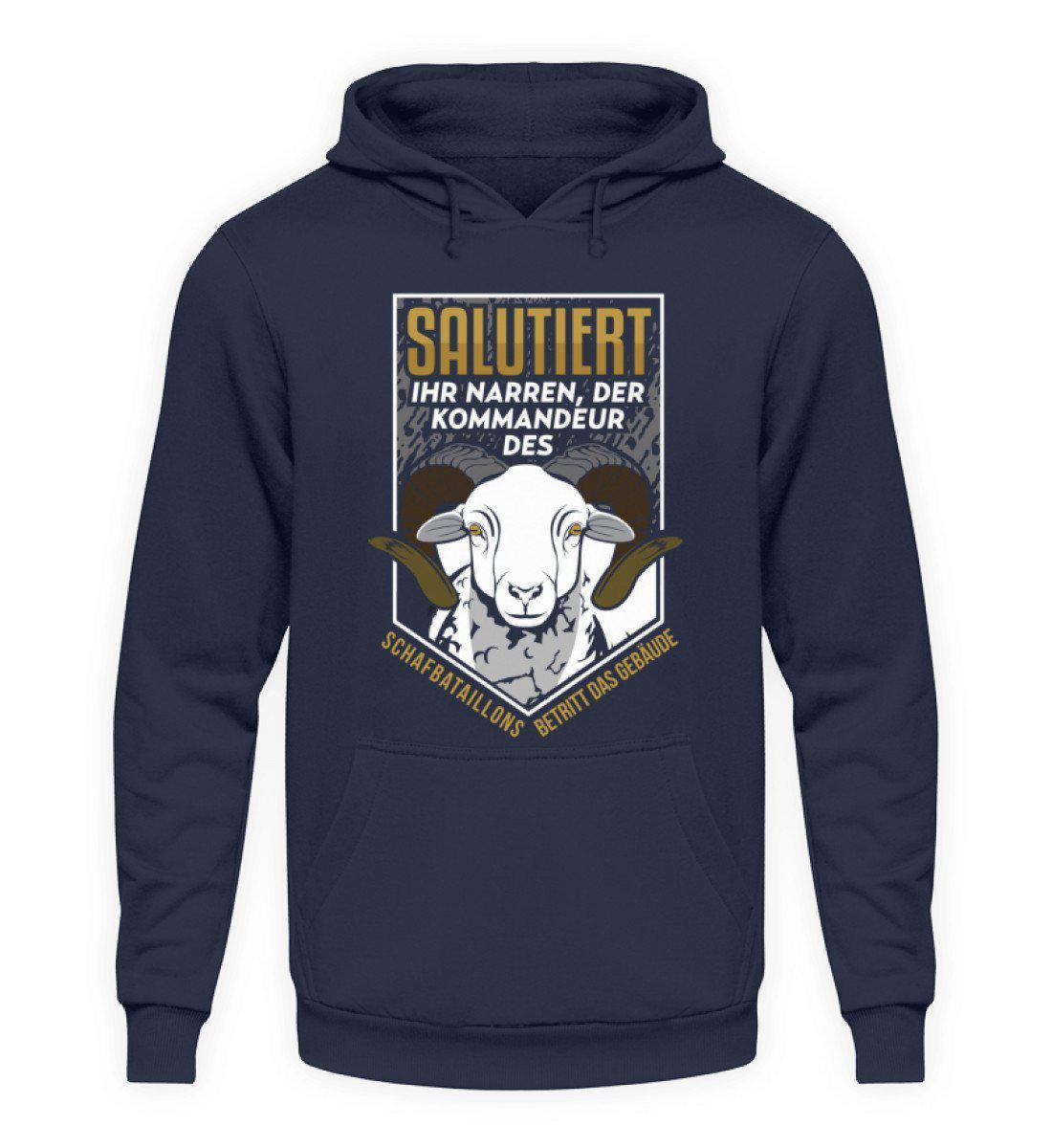 Kommandeur Schafbataillon · Unisex Kapuzenpullover Hoodie-Unisex Hoodie-Oxford Navy-L-Agrarstarz