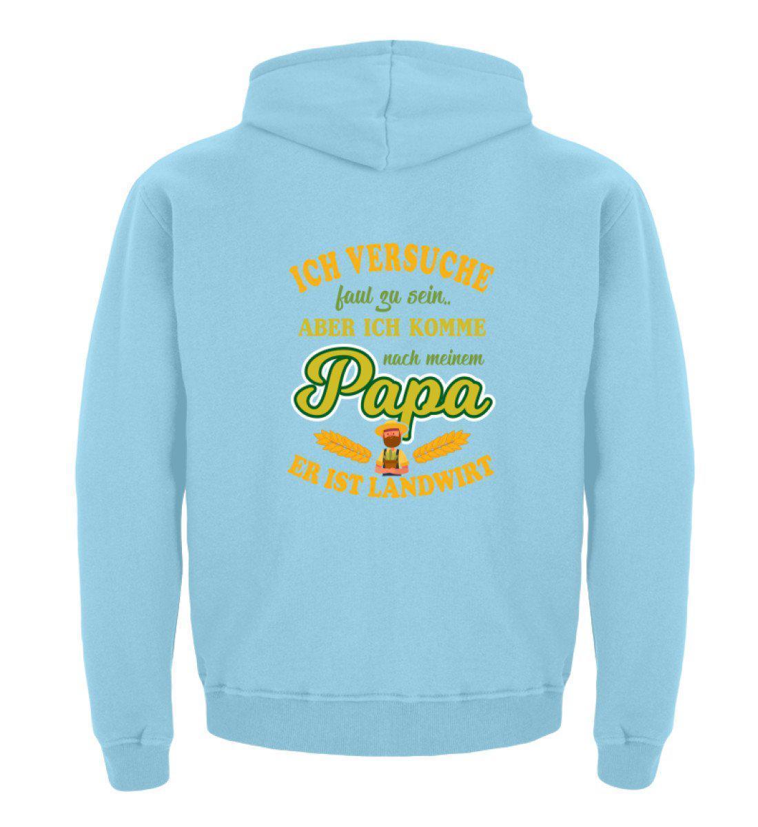 Komme nach Papa Landwirt · Kinder Kapuzenpullover Hoodie-Kinder Hoodie-Sky Blue-12/14 (152/164)-Agrarstarz