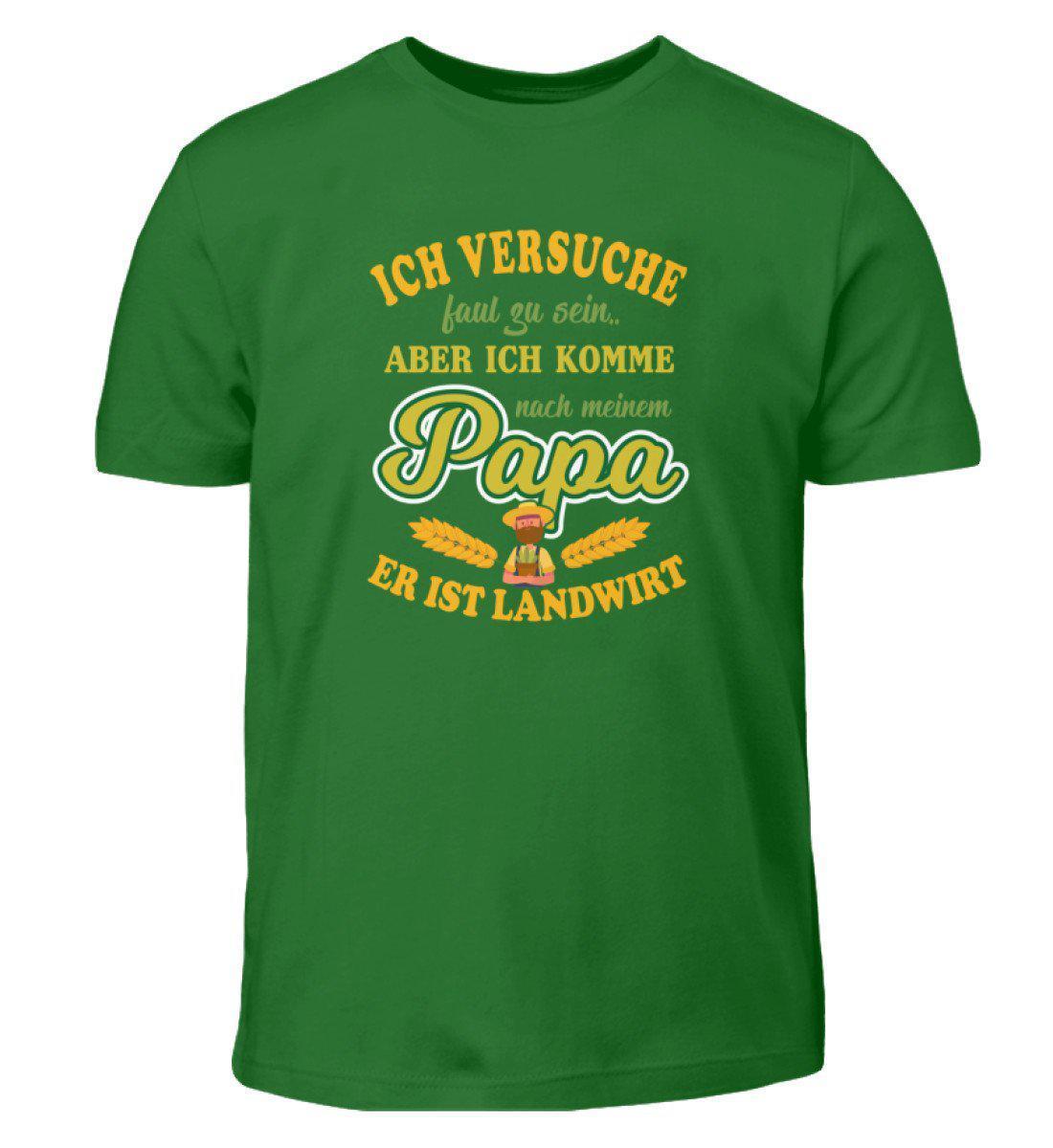 Komme nach Papa Landwirt · Kinder T-Shirt-Kinder T-Shirt-Kelly Green-12/14 (152/164)-Agrarstarz