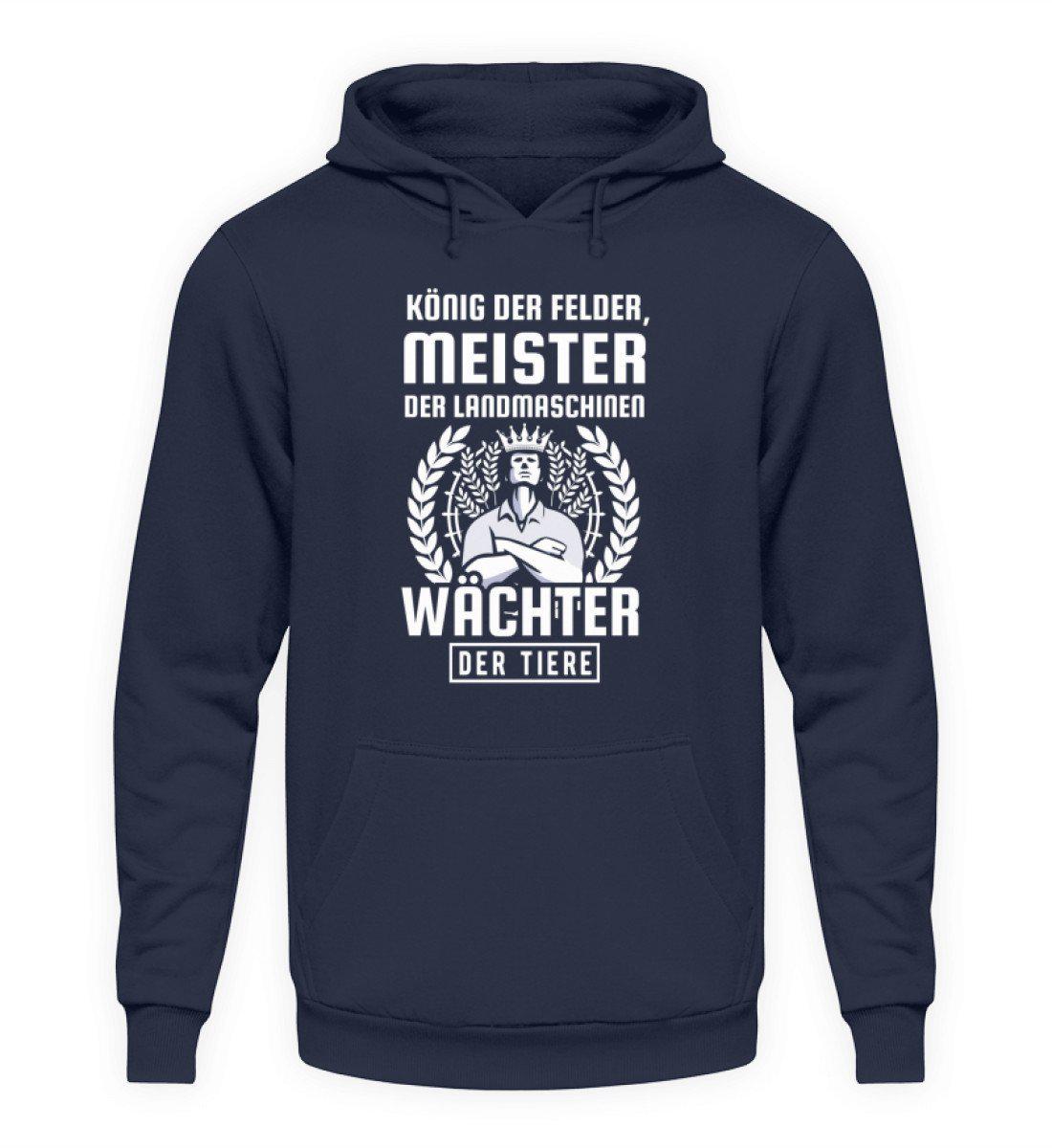 König der Felder · Unisex Kapuzenpullover Hoodie-Unisex Hoodie-Oxford Navy-L-Agrarstarz