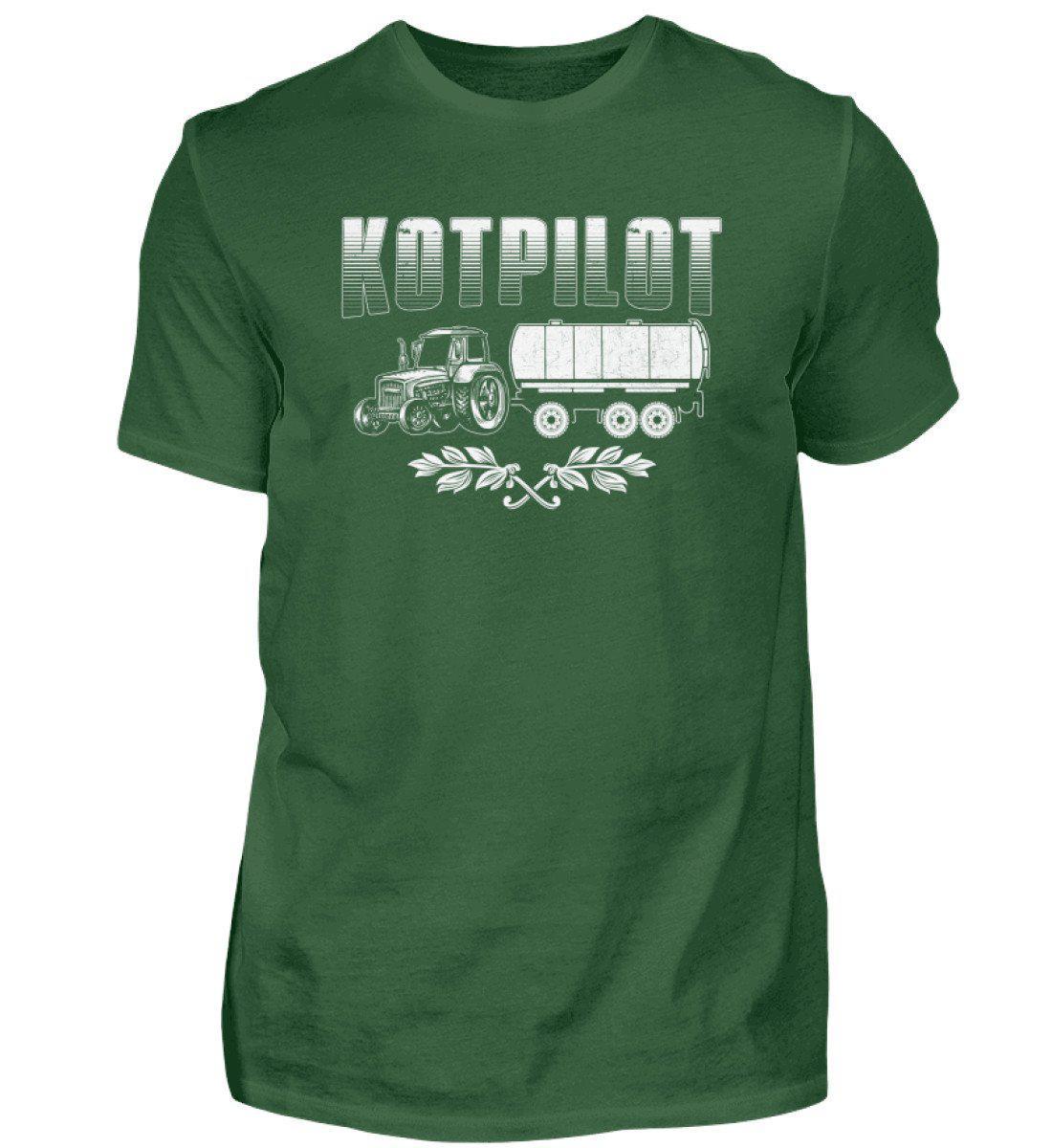 Kotpilot · Herren T-Shirt-Herren Basic T-Shirt-Bottle Green-S-Agrarstarz
