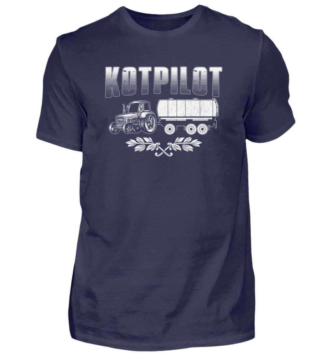 Kotpilot · Herren T-Shirt-Herren Basic T-Shirt-Navy-S-Agrarstarz