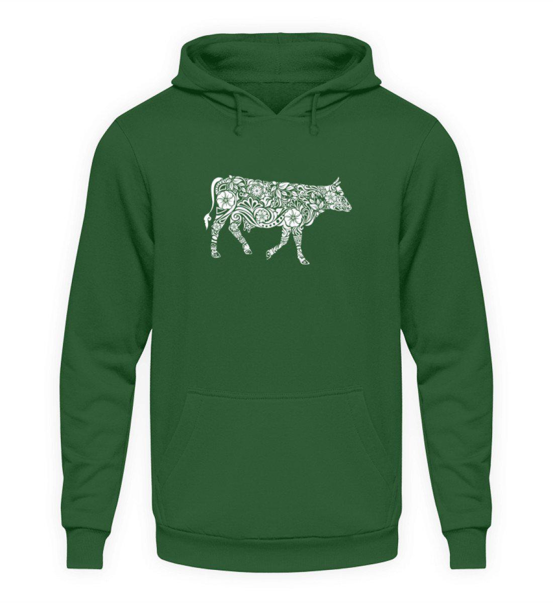 Kuh Abstrakt · Unisex Kapuzenpullover Hoodie-Unisex Hoodie-Bottle Green-S-Agrarstarz