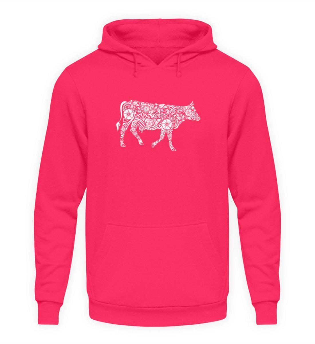 Kuh Abstrakt · Unisex Kapuzenpullover Hoodie-Unisex Hoodie-Hot Pink-S-Agrarstarz