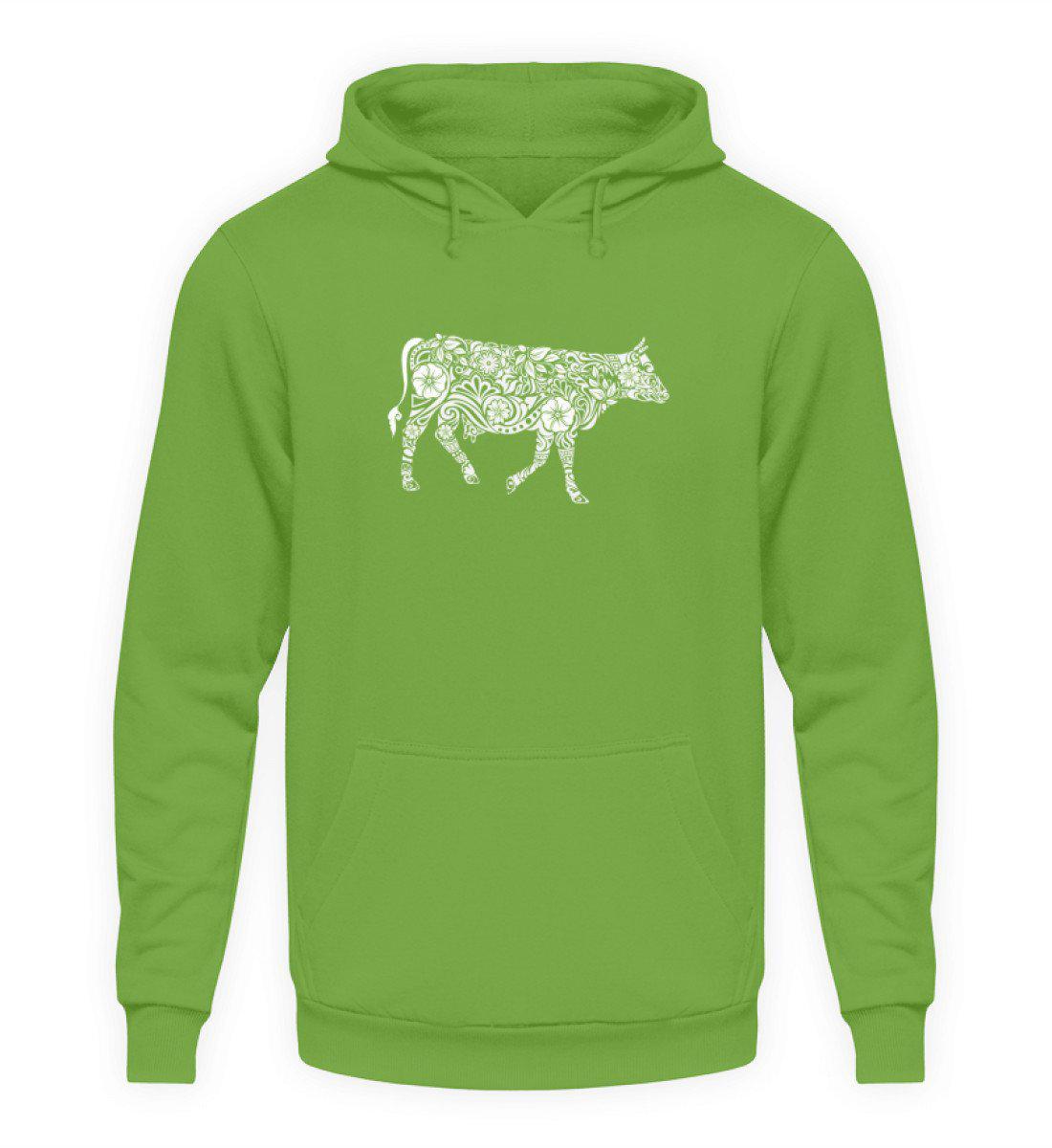 Kuh Abstrakt · Unisex Kapuzenpullover Hoodie-Unisex Hoodie-LimeGreen-S-Agrarstarz