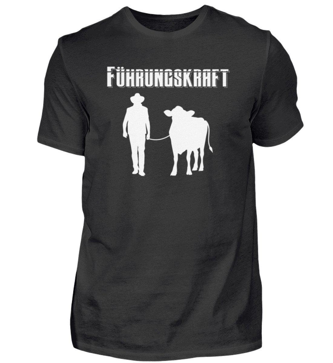 Kuh Führungskraft · Herren T-Shirt-Herren Basic T-Shirt-Black-S-Agrarstarz