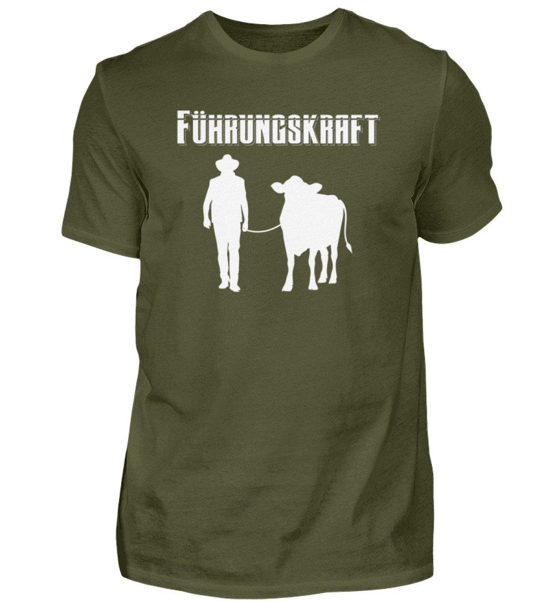 Kuh Führungskraft · Herren T-Shirt-Herren Basic T-Shirt-Urban Khaki-S-Agrarstarz