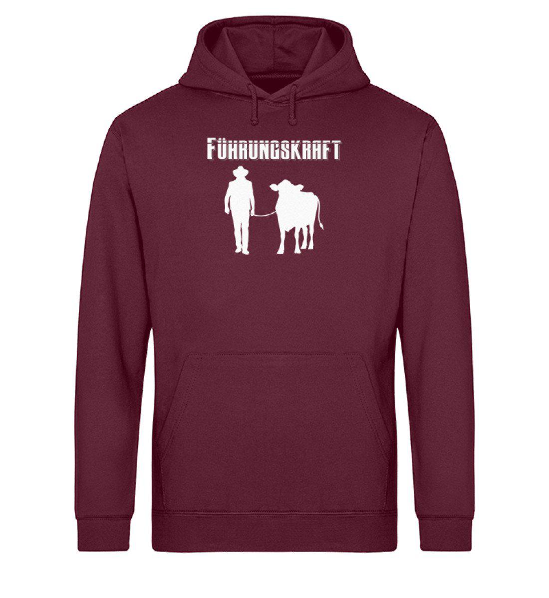 Kuh Führungskraft · Unisex Organic Hoodie-Drummer Hoodie ST/ST-Burgundy-XS-Agrarstarz