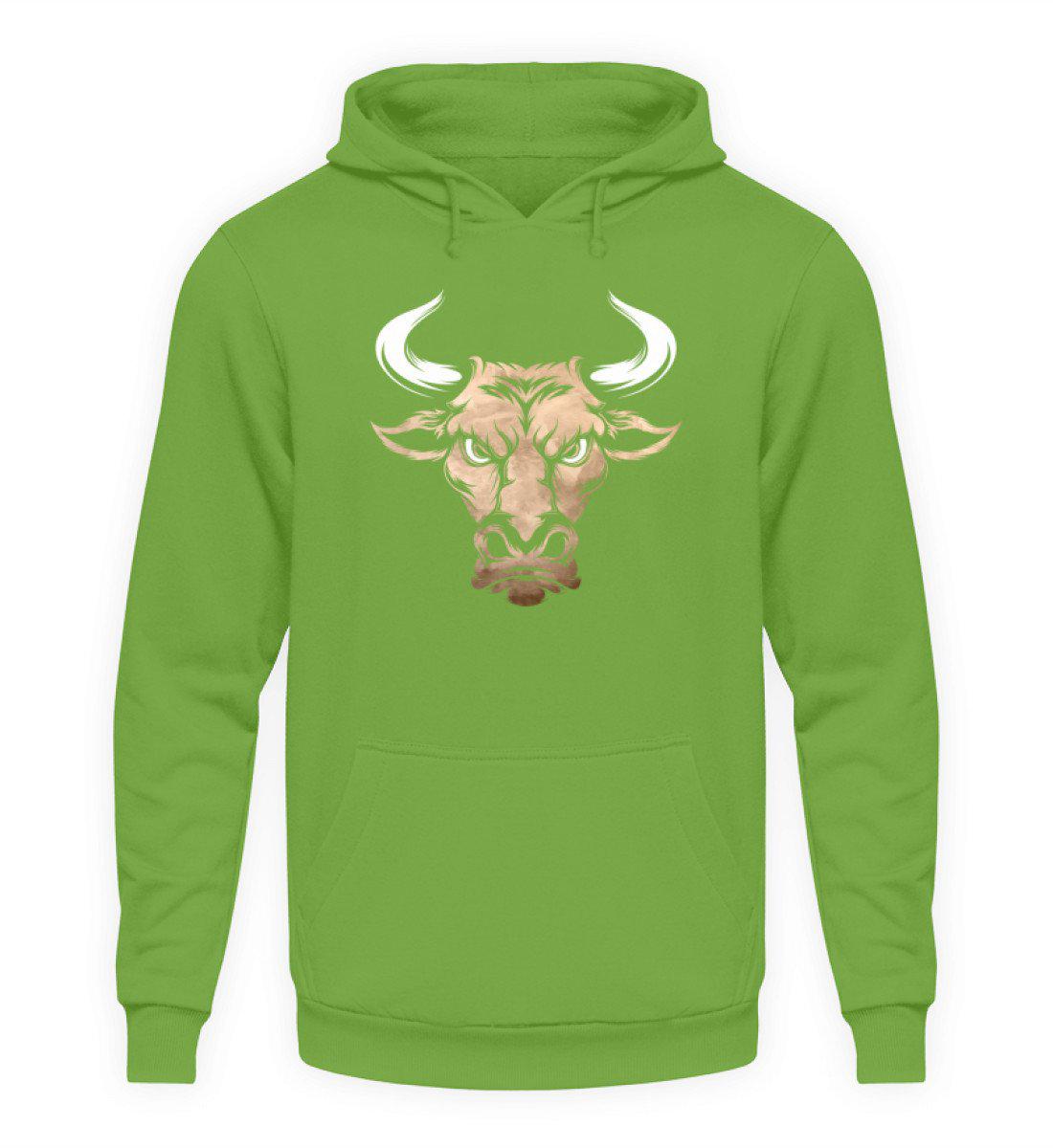 Kuh Hörner Gesicht · Unisex Kapuzenpullover Hoodie-Unisex Hoodie-LimeGreen-S-Agrarstarz
