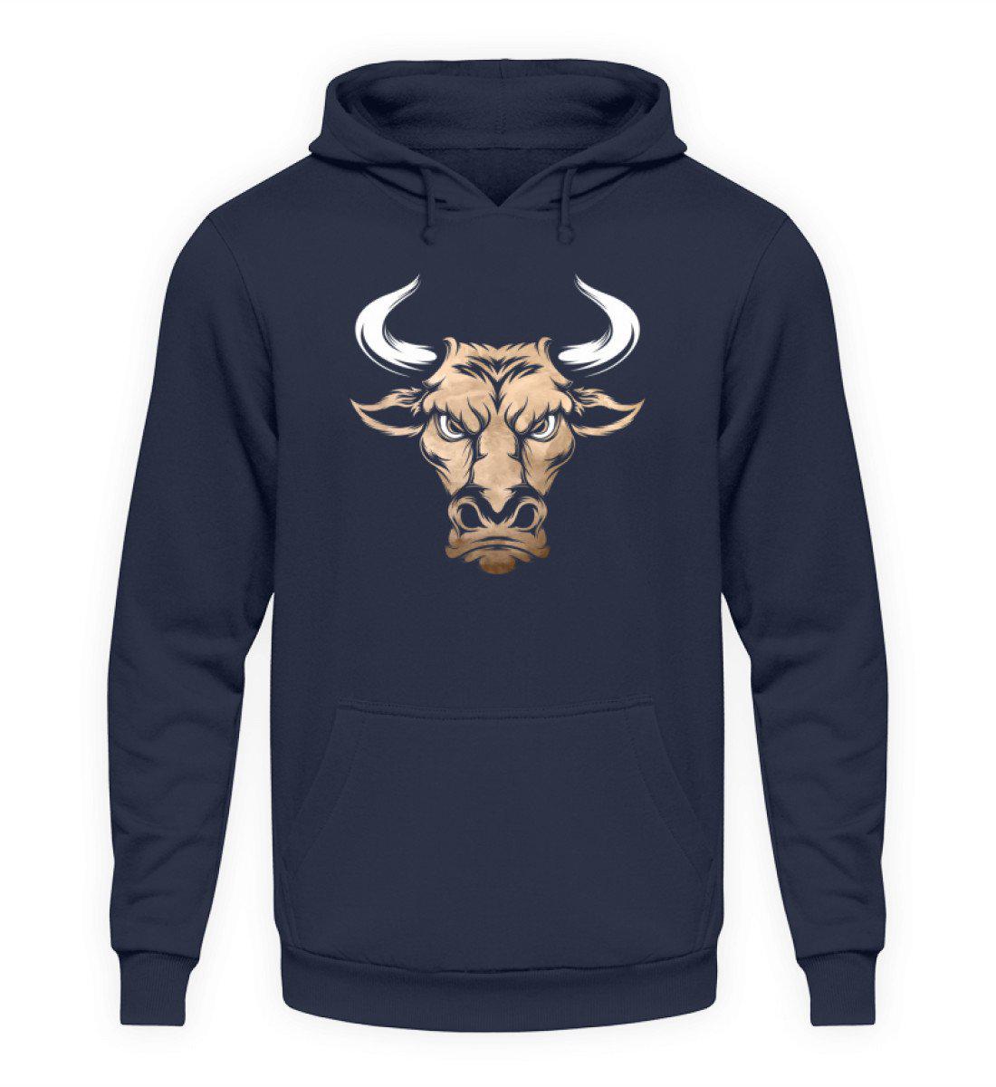 Kuh Hörner Gesicht · Unisex Kapuzenpullover Hoodie-Unisex Hoodie-Oxford Navy-S-Agrarstarz