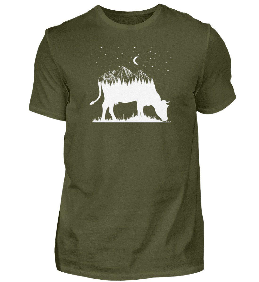 Kuh Landschaft simple · Herren T-Shirt-Herren Basic T-Shirt-Agrarstarz