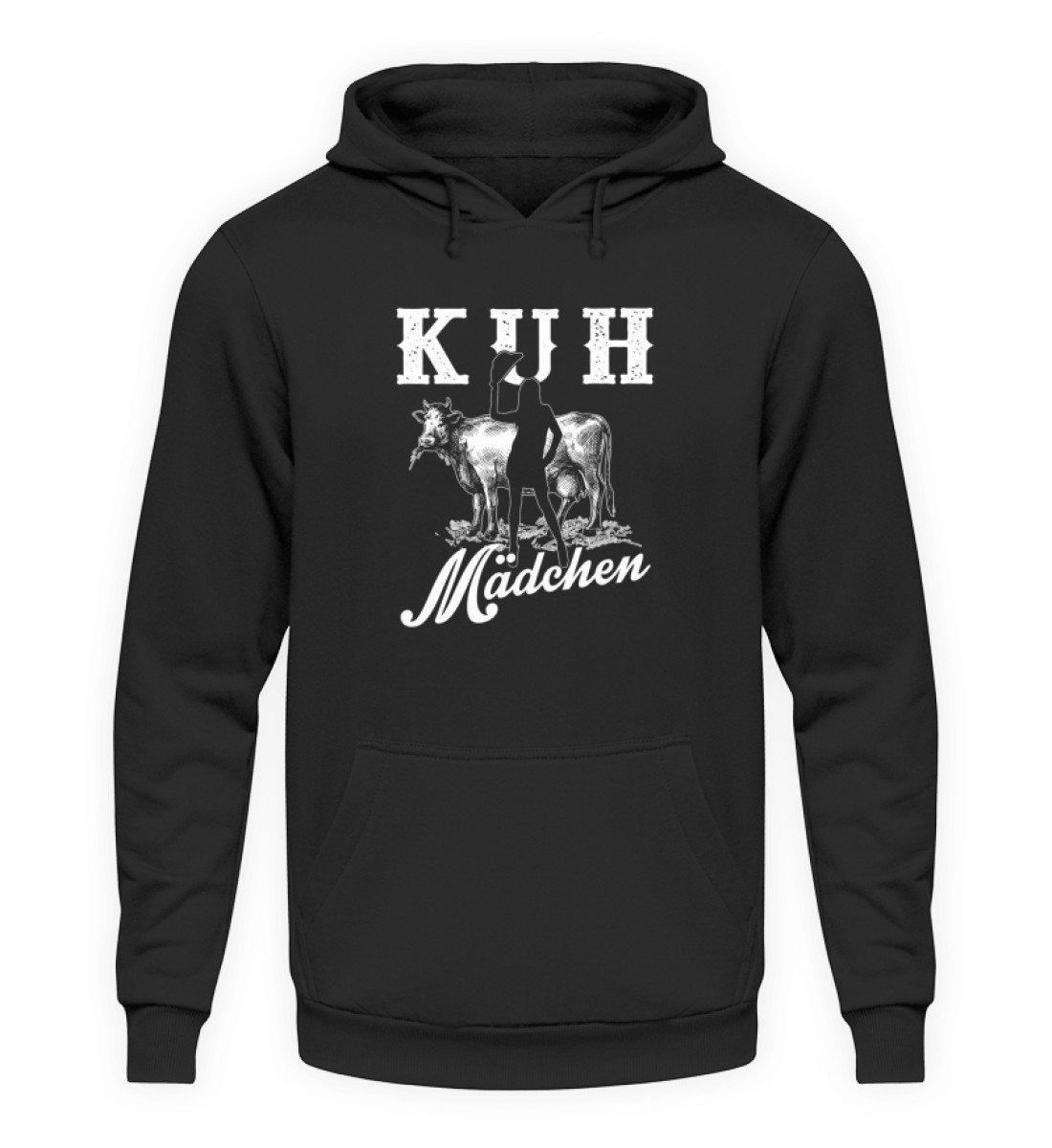 Kuh Mädchen · Unisex Kapuzenpullover Hoodie-Unisex Hoodie-Jet Black-L-Agrarstarz