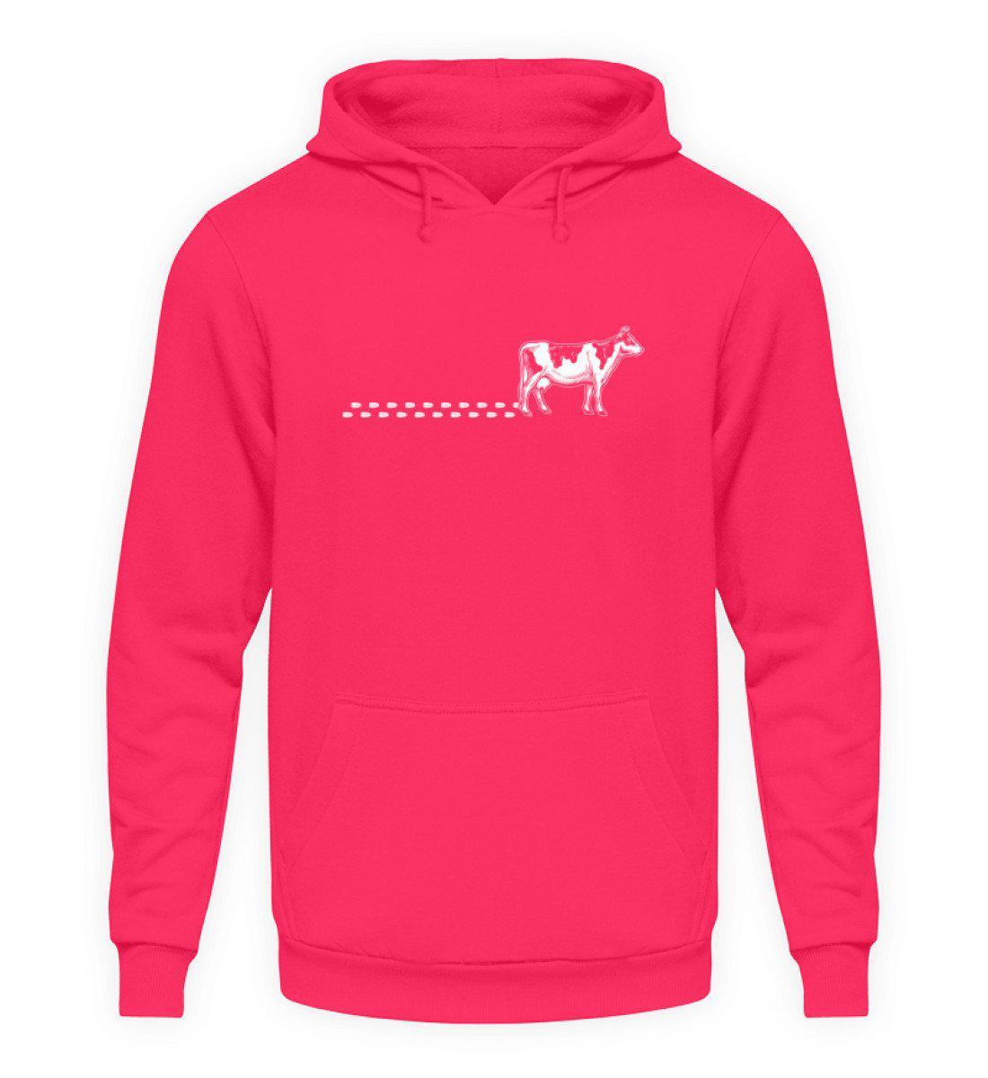 Kuh Spuren · Unisex Kapuzenpullover Hoodie-Unisex Hoodie-Hot Pink-S-Agrarstarz
