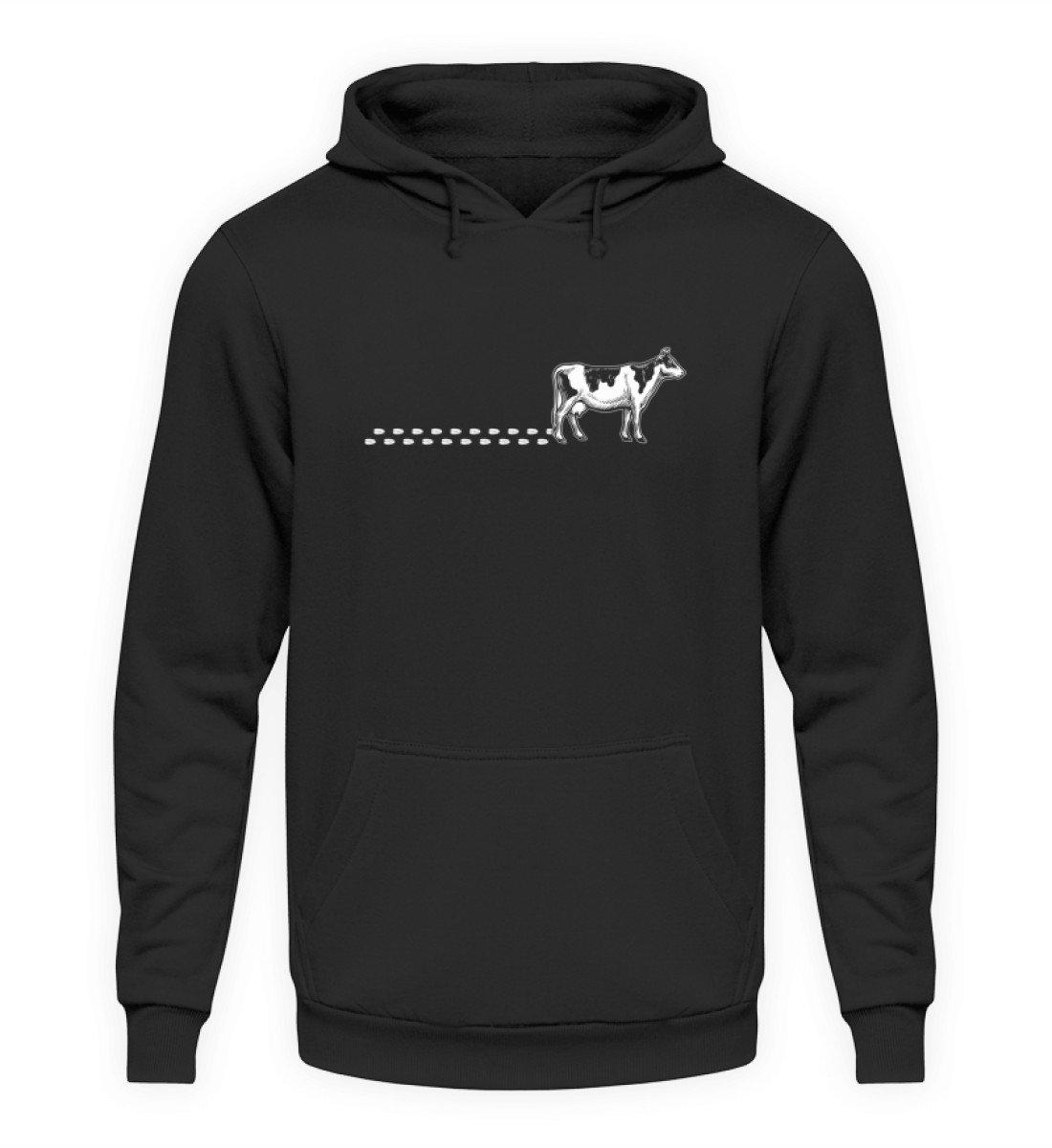 Kuh Spuren · Unisex Kapuzenpullover Hoodie-Unisex Hoodie-Jet Black-S-Agrarstarz