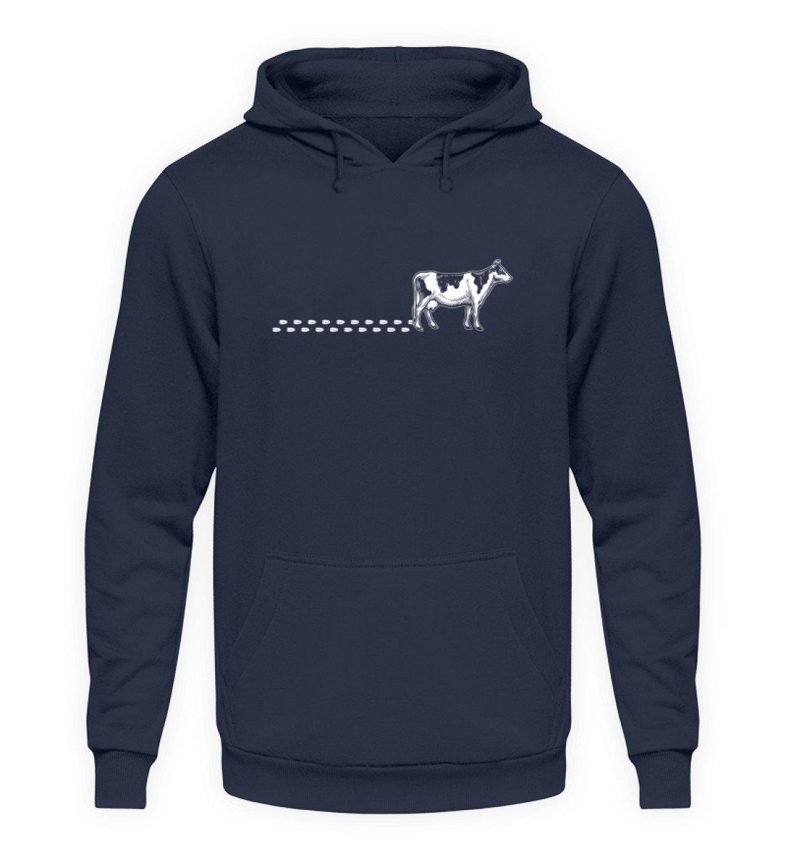 Kuh Spuren · Unisex Kapuzenpullover Hoodie-Unisex Hoodie-Oxford Navy-S-Agrarstarz