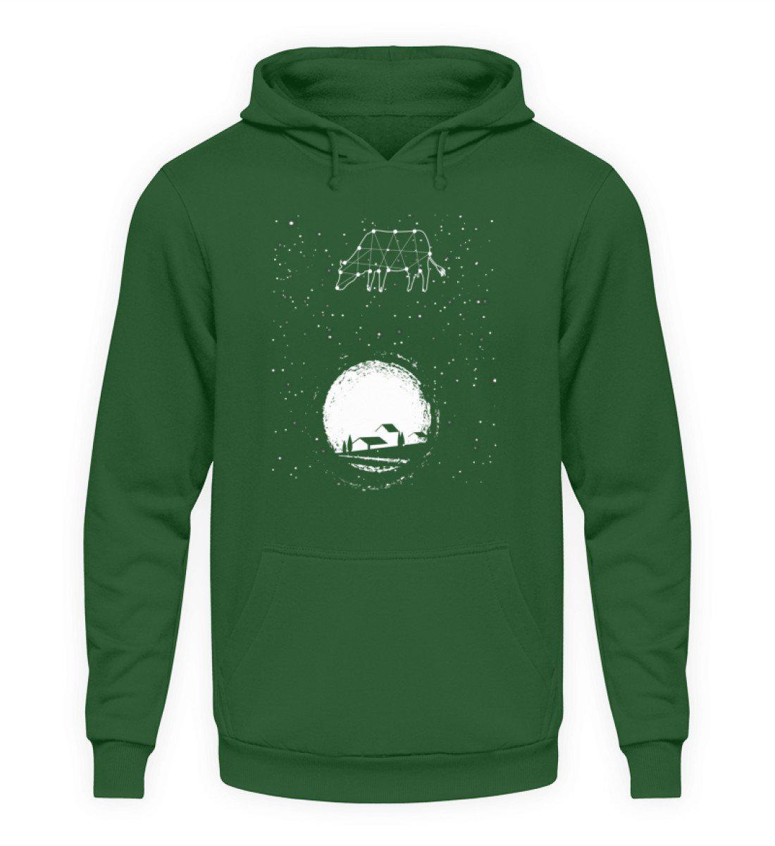 Kuh Sterne · Unisex Kapuzenpullover Hoodie-Unisex Hoodie-Bottle Green-L-Agrarstarz