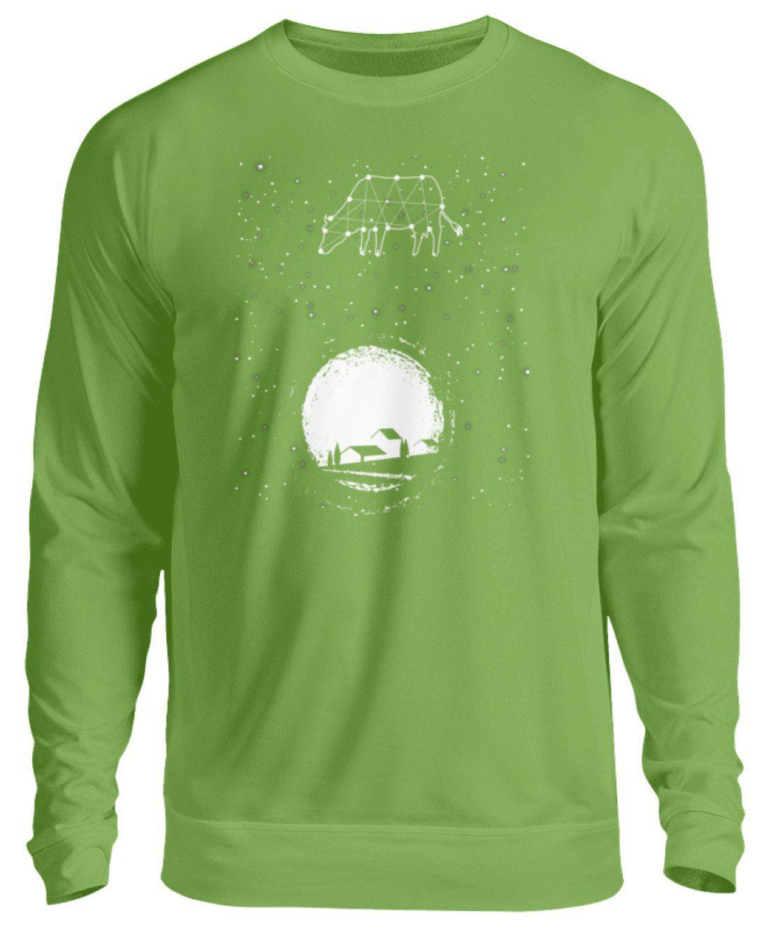 Kuh Sterne · Unisex Sweatshirt Pullover-Unisex Sweatshirt-LimeGreen-S-Agrarstarz