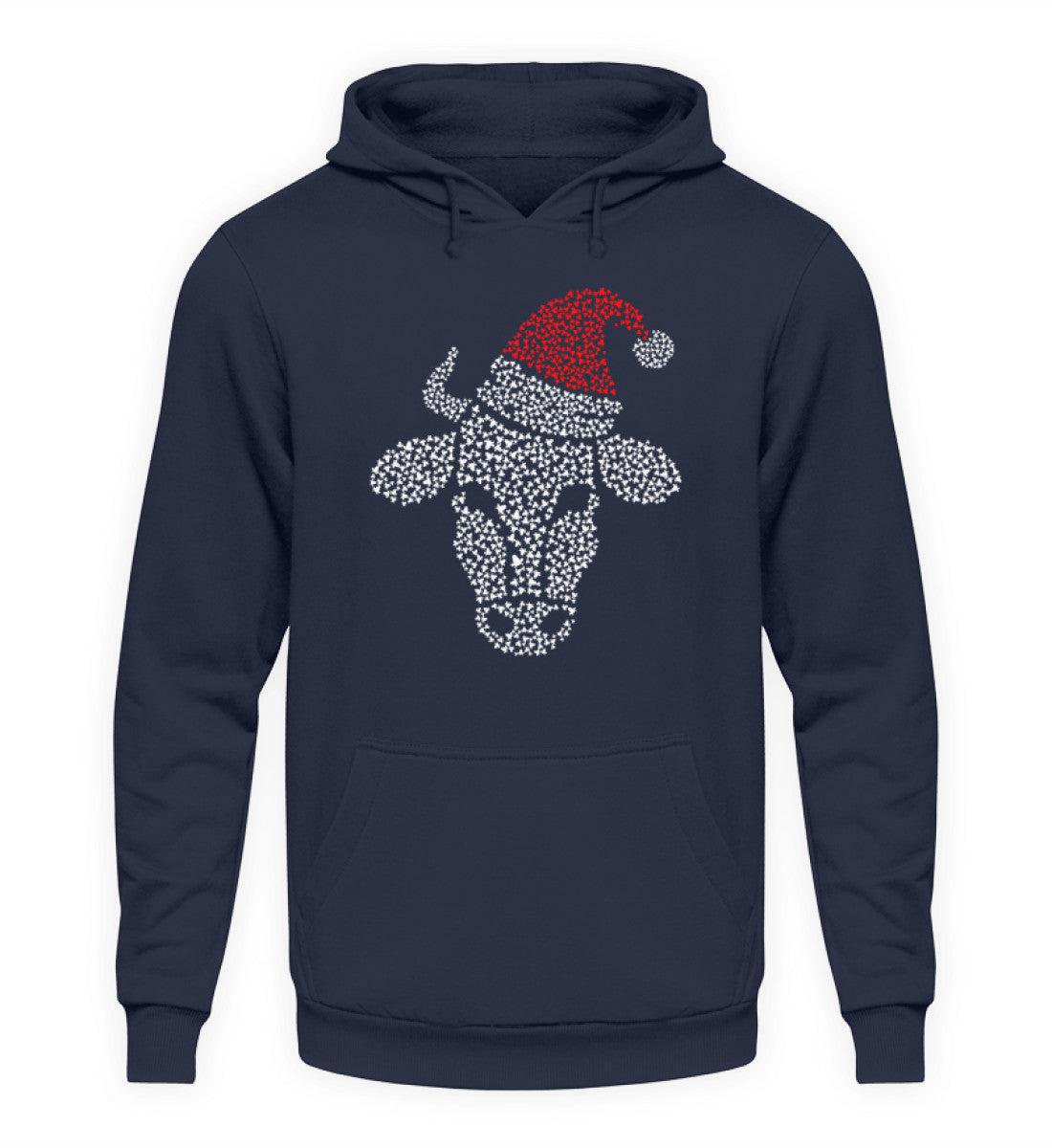 Kuh Weihnachten · Unisex Kapuzenpullover Hoodie-Unisex Hoodie-Oxford Navy-S-Agrarstarz