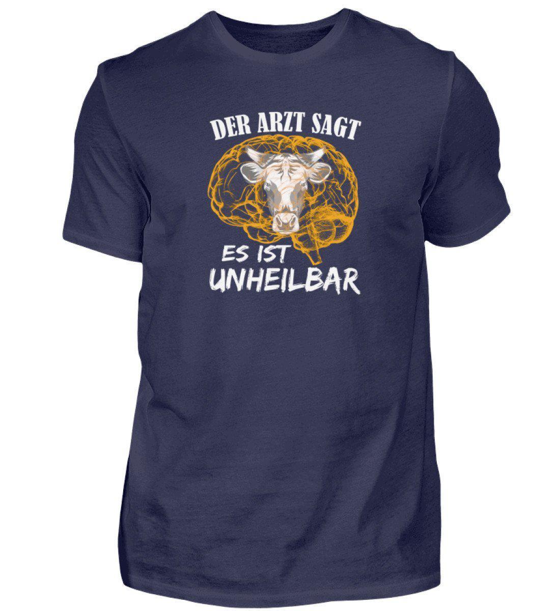 Kuh unheilbar gelb · Herren T-Shirt-Herren Basic T-Shirt-Navy-S-Agrarstarz