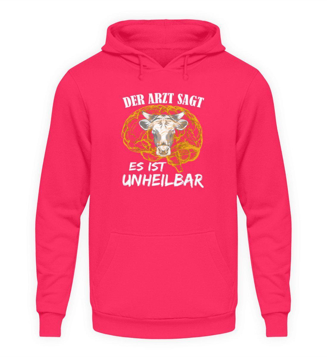 Kuh unheilbar gelb · Unisex Kapuzenpullover Hoodie-Unisex Hoodie-Hot Pink-S-Agrarstarz