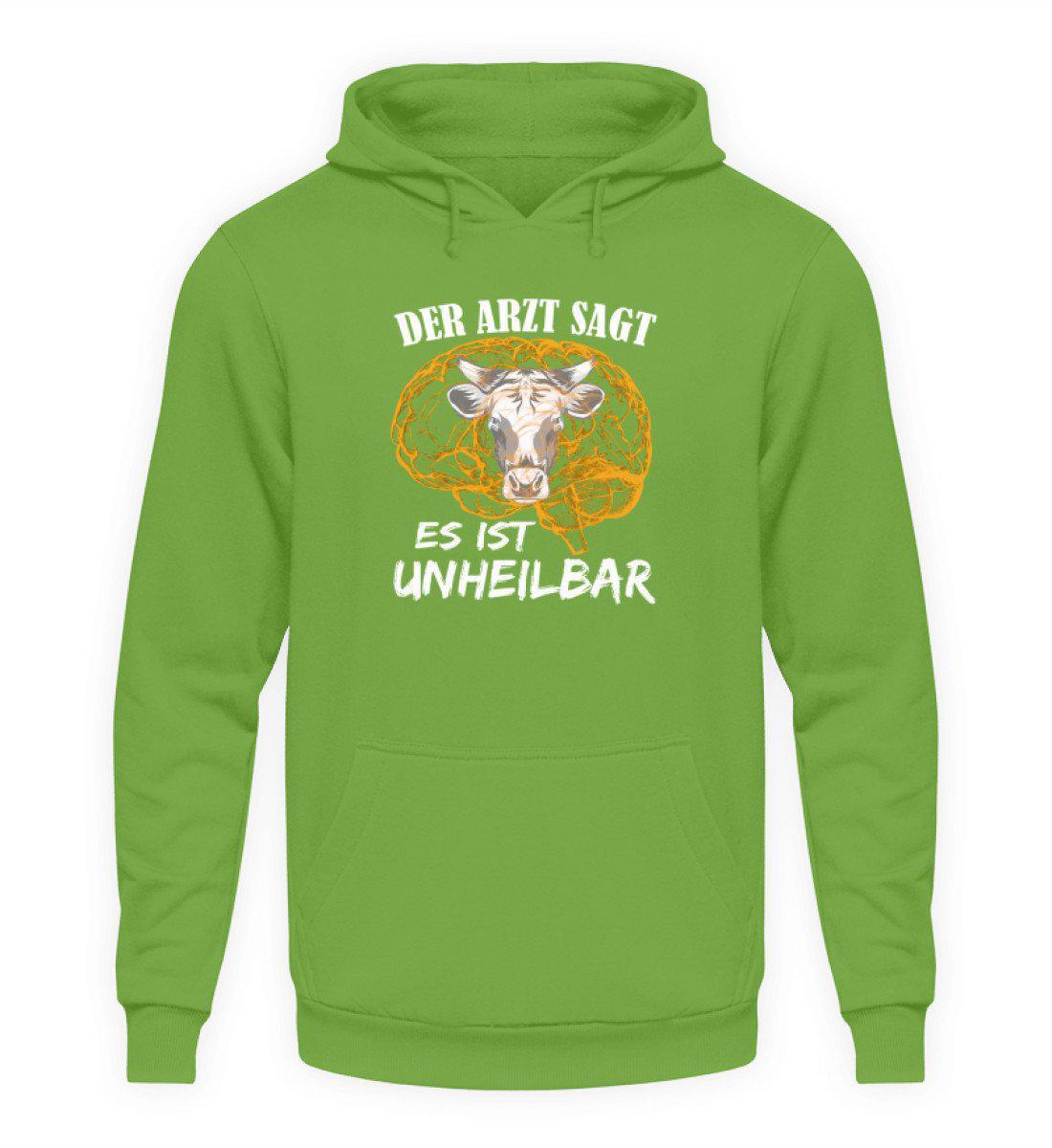 Kuh unheilbar gelb · Unisex Kapuzenpullover Hoodie-Unisex Hoodie-LimeGreen-S-Agrarstarz