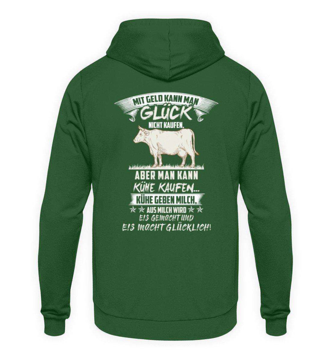 Kühe Geld Glück (Rücken Druck) · Unisex Kapuzenpullover Hoodie-Unisex Hoodie-Bottle Green-L-Agrarstarz