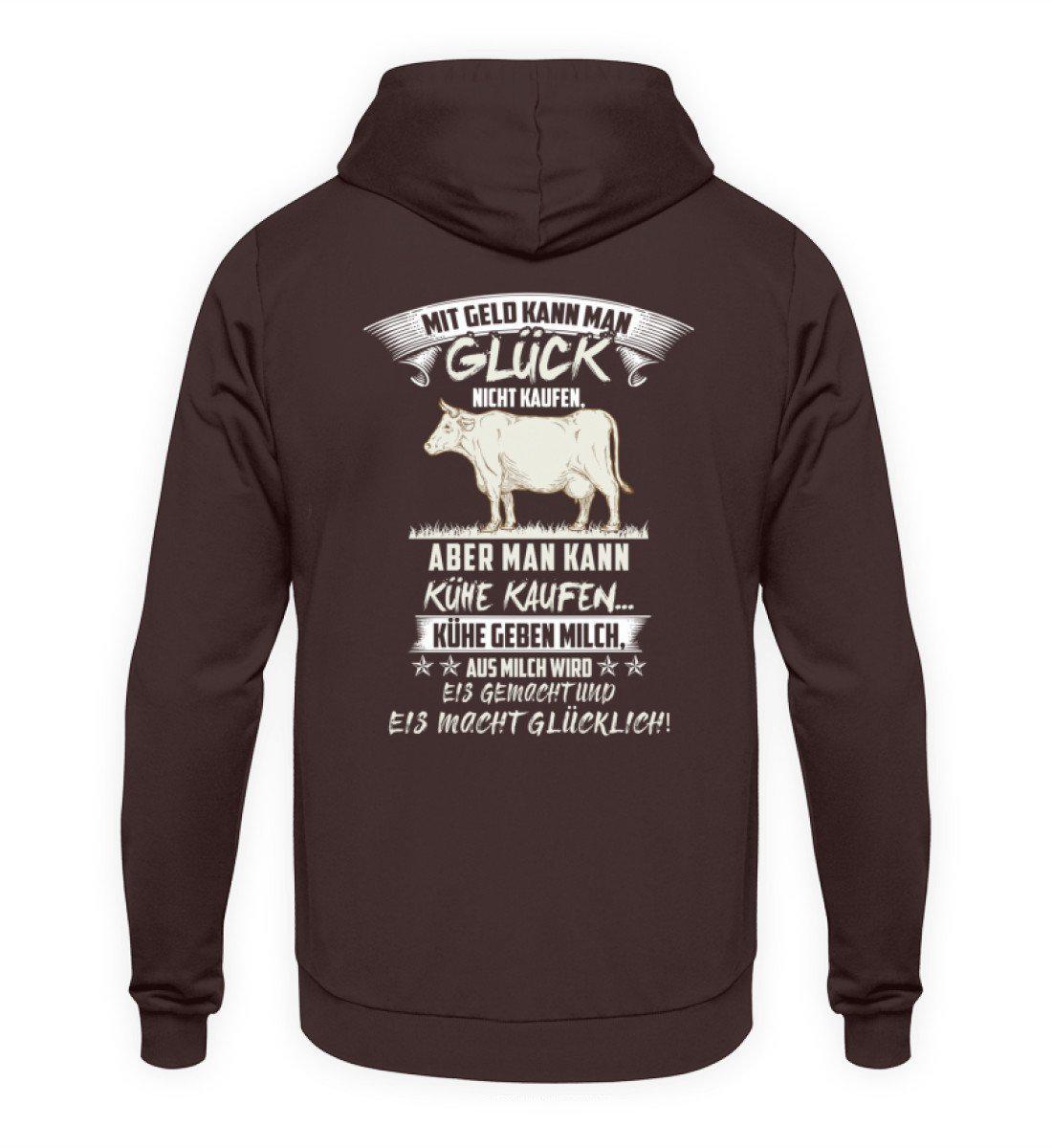 Kühe Geld Glück (Rücken Druck) · Unisex Kapuzenpullover Hoodie-Unisex Hoodie-Hot Chocolate-L-Agrarstarz