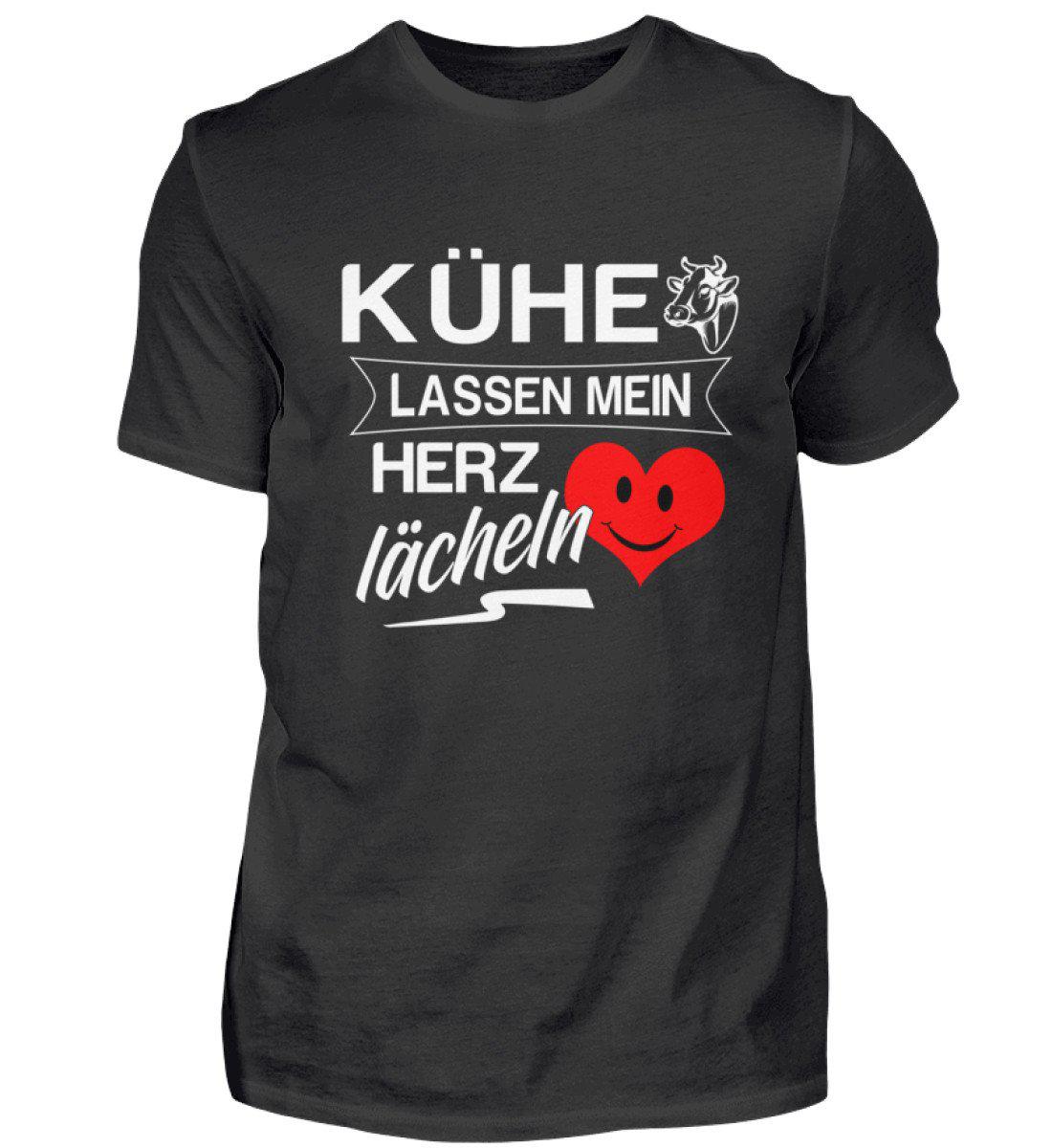 Kühe Herz lächeln · Herren T-Shirt-Herren Basic T-Shirt-Black-S-Agrarstarz