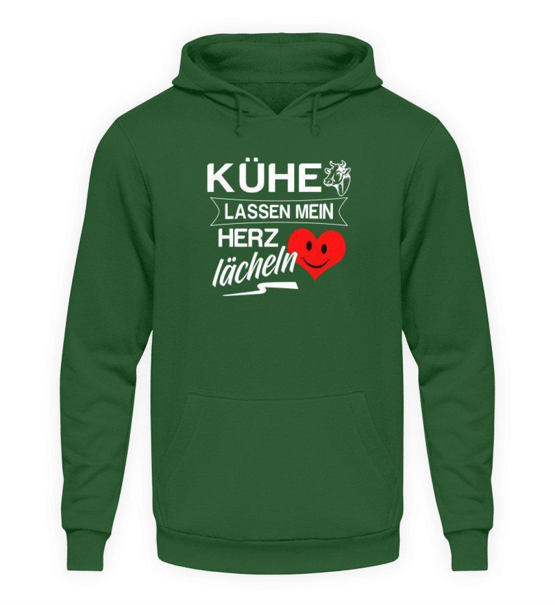 Kühe Herz lächeln · Unisex Kapuzenpullover Hoodie-Unisex Hoodie-Bottle Green-L-Agrarstarz