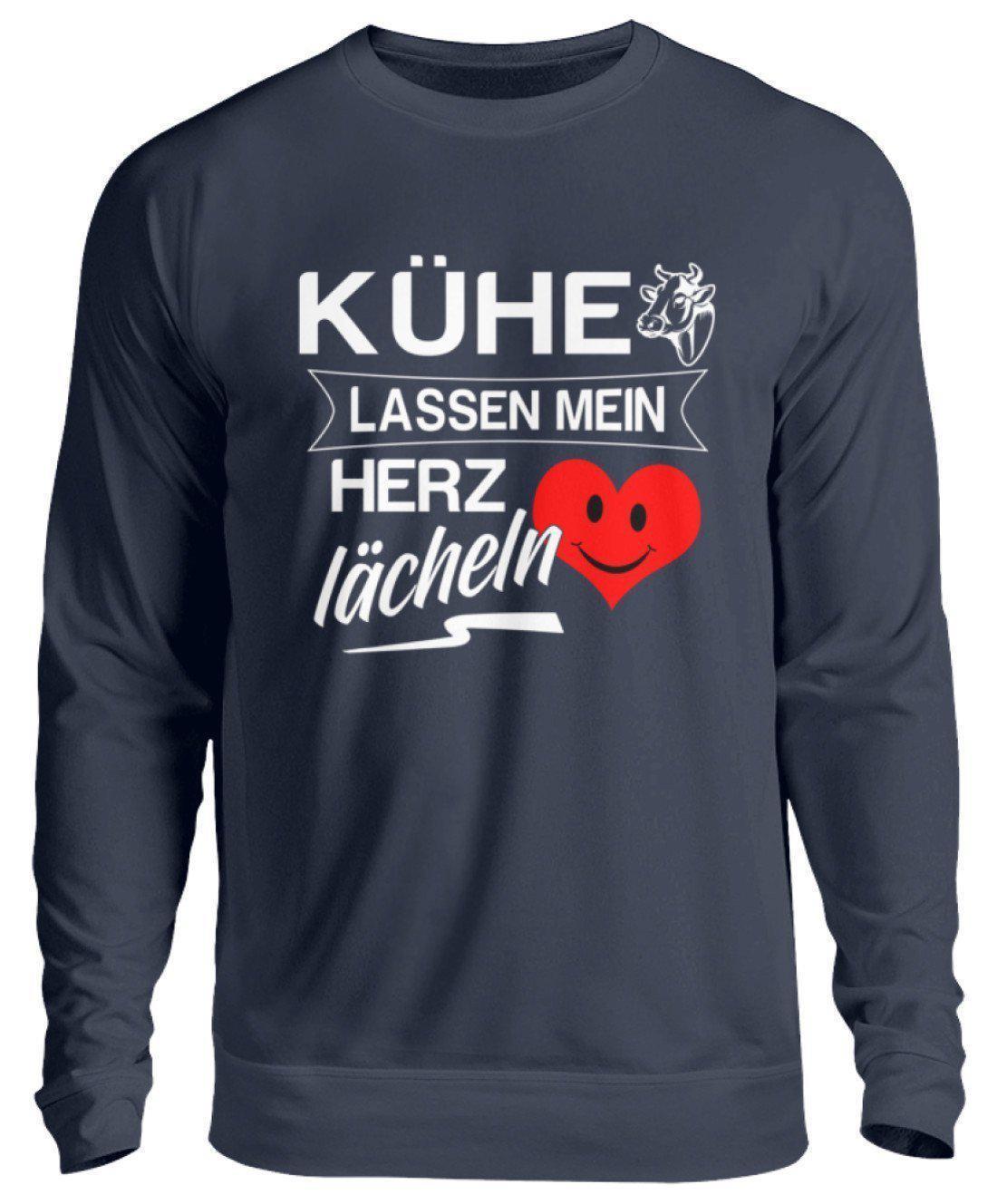 Kühe Herz lächeln · Unisex Sweatshirt Pullover-Unisex Sweatshirt-Oxford Navy-S-Agrarstarz