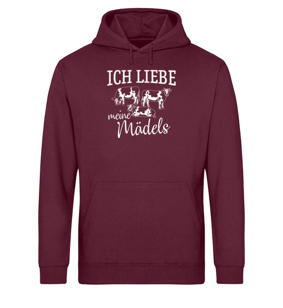 Kühe Mädels · Unisex Organic Hoodie-Drummer Hoodie ST/ST-Burgundy-XS-Agrarstarz