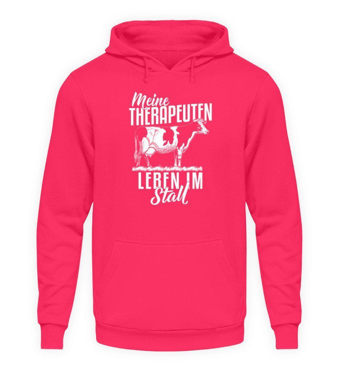 Kühe Therapeuten im Stall · Unisex Kapuzenpullover Hoodie-Unisex Hoodie-Hot Pink-L-Agrarstarz