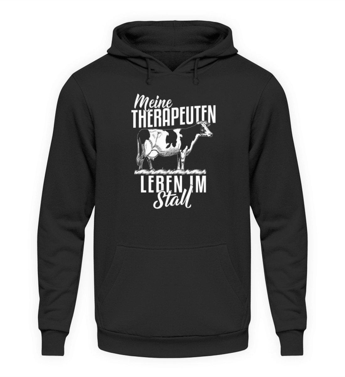 Kühe Therapeuten im Stall · Unisex Kapuzenpullover Hoodie-Unisex Hoodie-Jet Black-L-Agrarstarz
