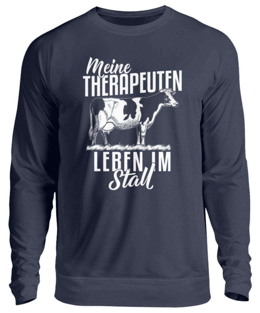 Kühe Therapeuten im Stall · Unisex Sweatshirt Pullover-Unisex Sweatshirt-Oxford Navy-S-Agrarstarz
