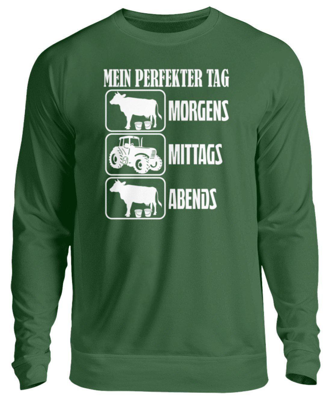 Kühe Traktor Tag · Unisex Sweatshirt Pullover-Unisex Sweatshirt-Bottle Green-S-Agrarstarz