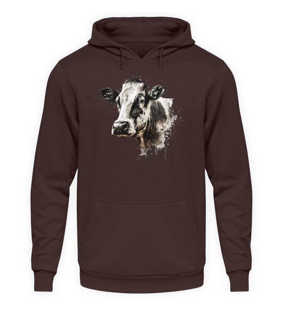 Kühe Wasserfarben 2 · Unisex Kapuzenpullover Hoodie-Unisex Hoodie-Hot Chocolate-S-Agrarstarz