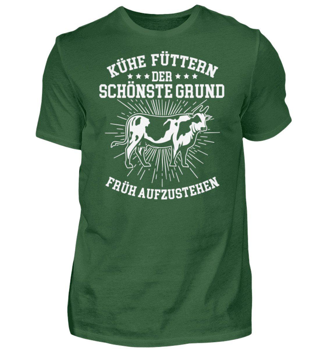 Kühe füttern · Herren T-Shirt-Herren Basic T-Shirt-Bottle Green-S-Agrarstarz