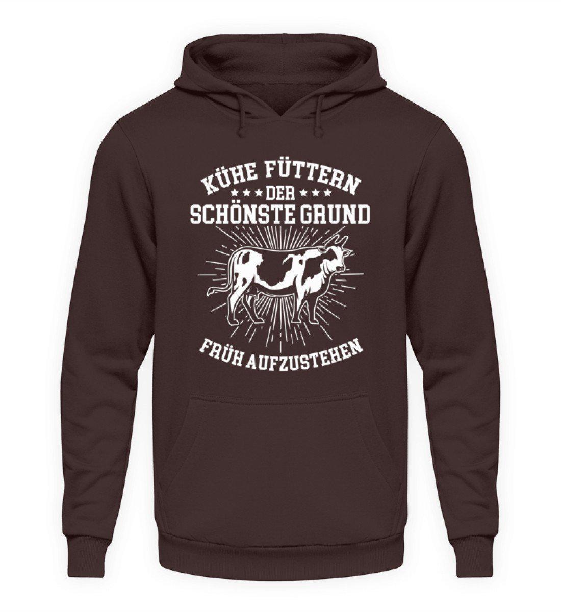 Kühe füttern · Unisex Kapuzenpullover Hoodie-Unisex Hoodie-Hot Chocolate-S-Agrarstarz