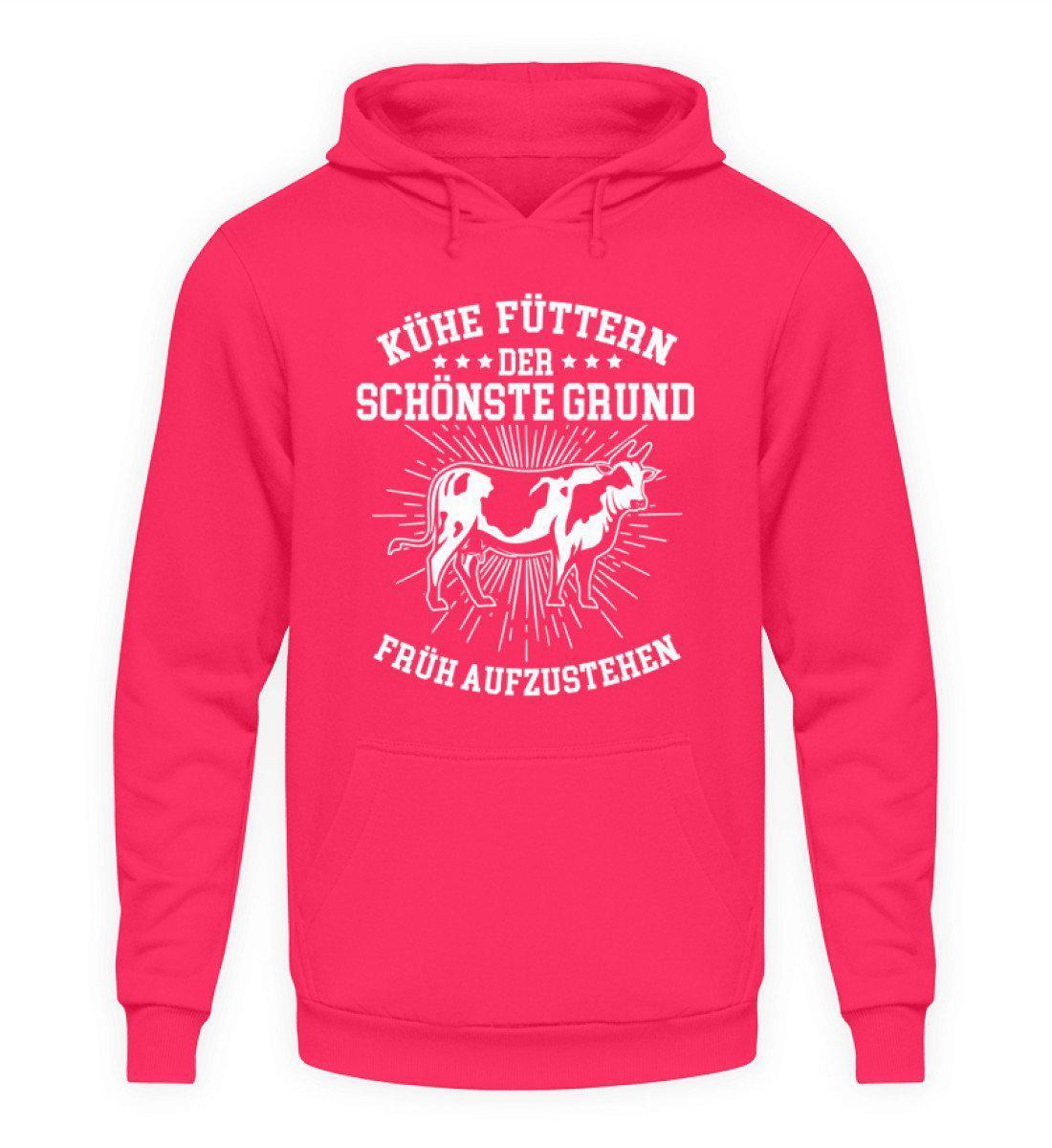 Kühe füttern · Unisex Kapuzenpullover Hoodie-Unisex Hoodie-Hot Pink-S-Agrarstarz