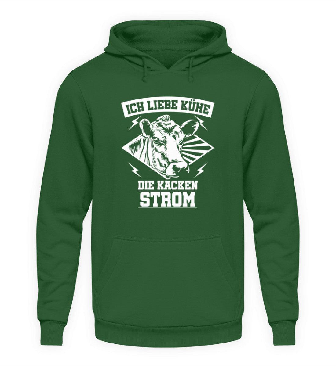 Kühe kacken Strom · Unisex Kapuzenpullover Hoodie-Unisex Hoodie-Bottle Green-S-Agrarstarz
