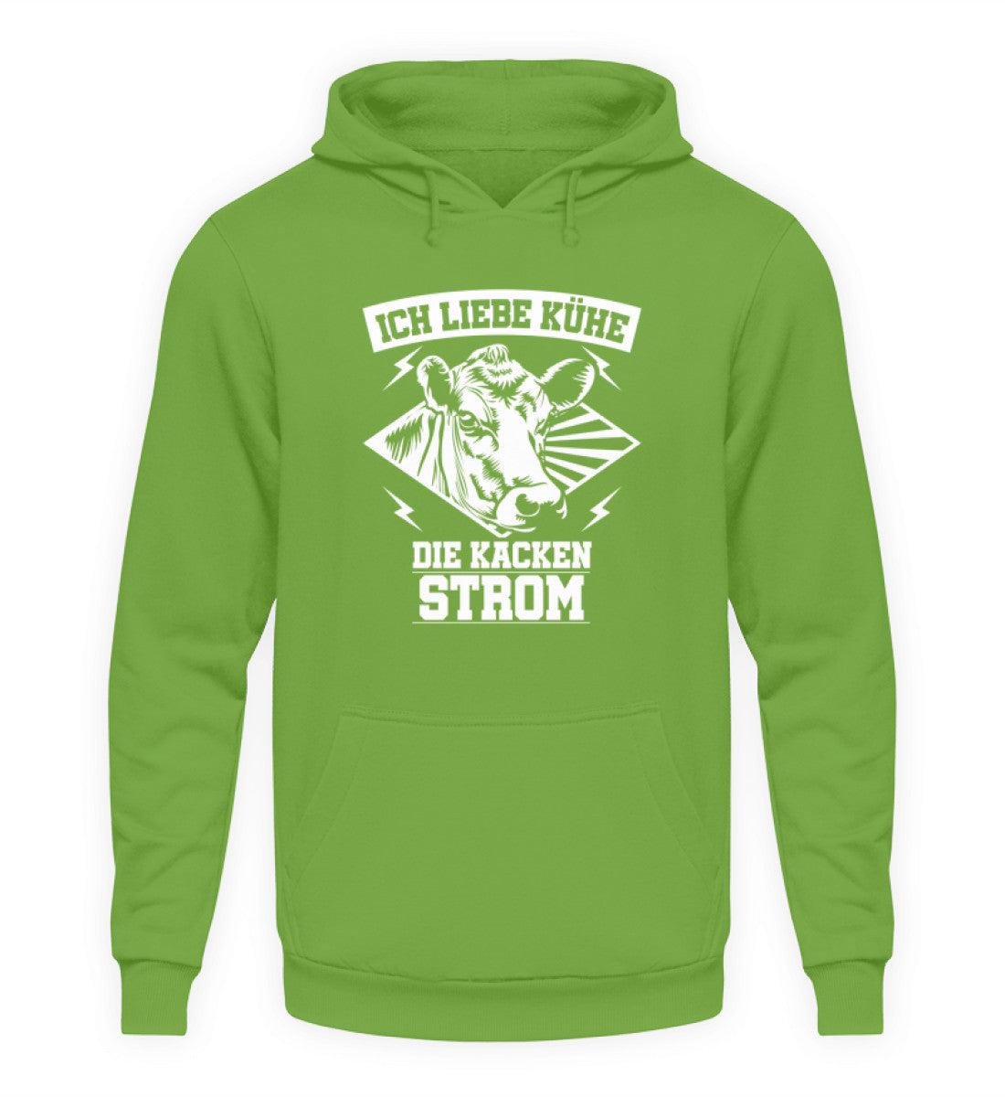 Kühe kacken Strom · Unisex Kapuzenpullover Hoodie-Unisex Hoodie-LimeGreen-S-Agrarstarz