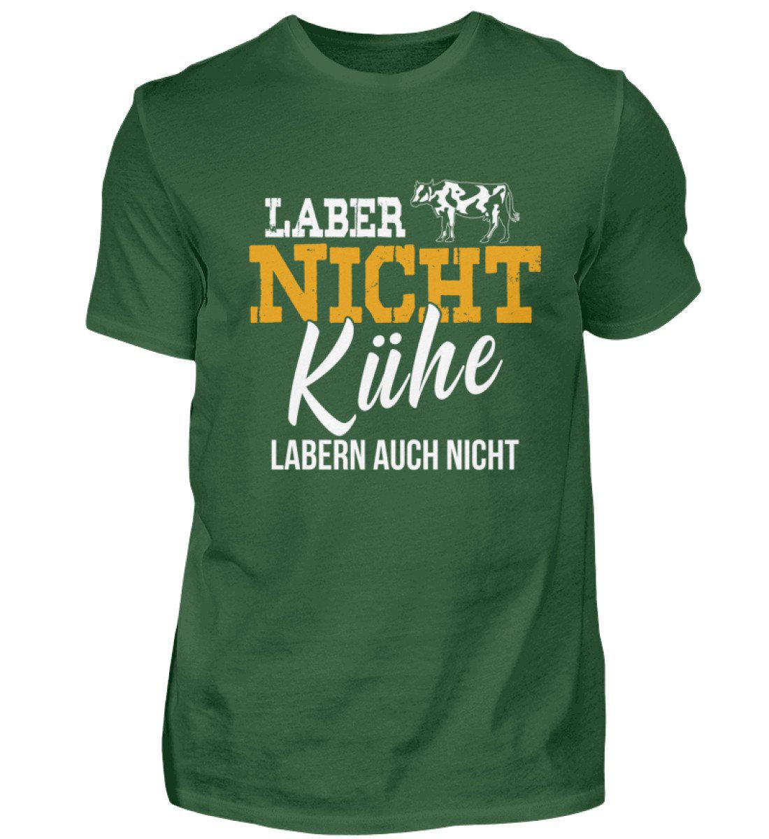 Kühe labern nicht · Herren T-Shirt-Herren Basic T-Shirt-Bottle Green-S-Agrarstarz