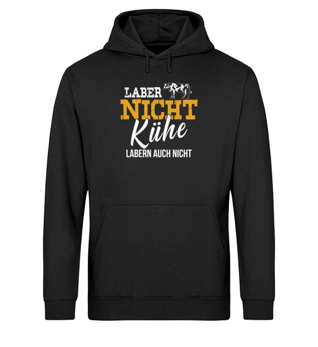 Kühe labern nicht · Unisex Organic Hoodie-Drummer Hoodie ST/ST-Black-XS-Agrarstarz