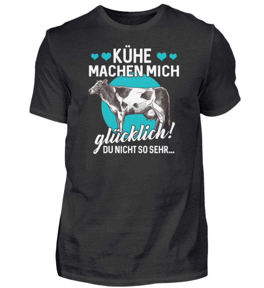 Kühe machen glücklich · Herren T-Shirt-Herren Basic T-Shirt-Black-S-Agrarstarz